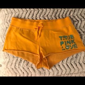 PINK Victoria’s Secret Yellow/Teal shorts
